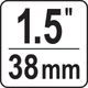 Klucz do rur YATO 90 stopni 420 mm 1.5" (YT-2213) - obraz 2
