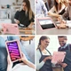 Чехол ARM Standart Apple iPad Mini 7 (2024) противоударный с откидной подставкой Pink - изображение 6