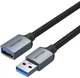 Подовжувач USB-USB 3.0 OTG 3.0 Cotton Braided 1m Black (CBLHF) - зображення 1