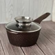 Набір каструль та сковорода з гранітним антипригарним покриттям Higher Kitchen HK-315 7 предметів Кава - зображення 3