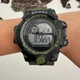 Часы наручные мужские Watch Dsi спортивные кварцевые круглые на силиконовом ремешке с Hardlex стеклом хаки - изображение 6