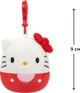 Мягкая игрушка на клипсе Squishmallows Хеллоу Китти 9 см (SQSN00270) - изображение 2