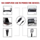 Кабель для живлення роутера USB-DC 12V живлнення від павербанка, DC 5.5×2.1 - зображення 3