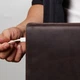 Кожаный чехол для MacBook Air 13" 2018-2025 INCARNE Free Port Plus Коричневый - изображение 4