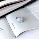 Срібна каблучка з натуральним топазом 9.91ct, вага виробу 5,82 гр (2165972) - зображення 2