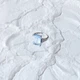 Срібна каблучка з натуральним топазом 9.91ct, вага виробу 5,82 гр (2165972) - зображення 8