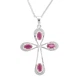 Серебряное колье с натуральным рубином 1.329ct, вес изделия 3,89 гр (2167624) - изображение 2