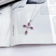 Серебряное колье с натуральным рубином 1.329ct, вес изделия 3,89 гр (2167624) - изображение 3