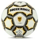 Мяч футбольный №5 PU ламин. SOCCERMAX (№5, 5 сл., сшитый вручную, Белый-золотой) (FB-8079_Белый-золотой) - изображение 3