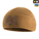 Зимняя M-Tac шапка Watch Cap Elite флис (270г/м2) с липучкой Coyote Brown койот XL - изображение 5