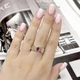 Срібна каблучка з натуральним рубіном 0.5ct, вага виробу 4,16 гр (2165262) - зображення 4