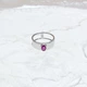 Срібна каблучка з натуральним рубіном 0.5ct, вага виробу 4,16 гр (2165262) - зображення 5