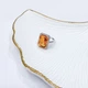 Срібна каблучка з блакитним кварцом 15.478ct, фіанітами, вага виробу 8,61 гр. - зображення 8