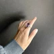 Срібна каблучка з натуральним аметистом 14.208ct, вага виробу 7,5 гр (2163664) - зображення 7