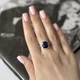 Срібна каблучка з натуральним сапфіром 8.087ct, вага виробу 4,82 гр (2157809) - зображення 5