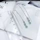 Серебряные серьги с натуральным изумрудом 1.867ct (2167440) - изображение 3