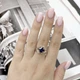 Серебряное кольцо с натуральным сапфиром 2.13ct, фианитами, вес изделия 3,18 гр (2162612) - изображение 5