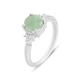 Серебряное кольцо с натуральным изумрудом 1.45ct, вес изделия 2,78 гр (2150947) - изображение 1