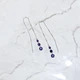 Серебряные серьги с натуральным аметистом 1.747ct (2167570) - изображение 4