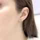 Серебряные серьги с топазом Лондон Блю 0.38ct (2167518) - изображение 6