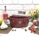 Кастрюля-казан с крышкой круглая и антипригарным мраморным покрытием Top Kitchen TК00052 4,5 л красный - изображение 3