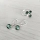 Комплект прикрас Hand Made з кристалами Swarovski зеленого кольору Erinit - зображення 1