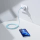 USB кабель Type-C на Lightning для iPhone Baseus Crystal Shine Series (2m, 20W, 480 Mbps). Sky Blue - зображення 8