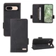 Кожаный чехол книжка Magnetic Clasp для Google Pixel 8A black - изображение 3
