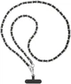 Ремешок для смартфона ArmorStandart Leather Chain link Polished Silver/Black (ARM77033) - изображение 1