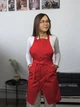 Фартук официанта, бармена, кондитера Vsetex Cappuccino Classic Красный - изображение 1