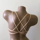 Жіночий бюстгальтер м’який ліф топ топік Honey Fashion Accessories XS/S бежевий (2-275) - зображення 3