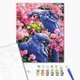 Картина по номерам 40х50 см. Попугаи в цветах. Brushme - изображение 2