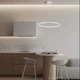 Белая подвесная светодиодная люстра "Кольцо" 60см. (52-9832-1 WHITE LED (600)) - изображение 3