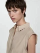 Платье MANGO 77013273-CAMI-LM Бежевый XS KL0012 - изображение 5