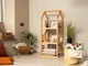 Детская полка-домик с окнами BUSY WOOD 50х50х130 см Белый - изображение 7