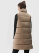 Теплый жилет удлиненный женский 4F Vest F076 4FAW23TVESF076-82S XS Бежевый (5904698481286) - изображение 2
