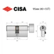 Циліндр CISA C2000 95T (40*55T) нікель матовий 3 ключі - зображення 8