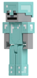 Zestaw Mattel Minecraft figurka Armored Skeleton + akcesorium (194735111220) - obraz 5