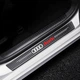 Карбоновые защитные наклейки на пороги автомобиля Audi 4шт - изображение 7