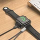Бездротовий зарядний пристрій для Apple Watch 1- 9/ SE / Ultra Borofone (2,5 Вт, Metal). Gray - зображення 5
