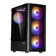 Корпус Zalman N4 REV.1 з БЖ ZM700-TXII 2xUSB 3.0 1xUSB 2.0 mATX VGA RGB пластик сталь загартоване скло чорний - зображення 2