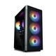 Корпус Zalman I4 TG без БЖ 2xUSB 3.0 1xUSB 2.0 ATX RGB пластик загартоване скло сталь чорний - зображення 2