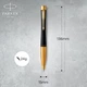 Набор Parker URBAN Muted Black GT BP (шариковая ручка + блокнот Parker) - изображение 3