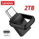 Флеш накопитель-память 2в1 Lenovo в металлическом корпусе USB3.0 + TYPE-C 2TB 535 - изображение 1