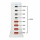 Настільний USB зарядний пристрій хаб 8в1 240W GaN White (4*USB Type-C, 4*USB Type-A, швидка зарядка) - зображення 3