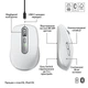 Миша бездротова Logitech MX Anywhere 3S for Mac Pale Grey для ноутбука Сірий (519660) - зображення 3