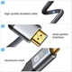 Кабель перехідник 4К Mini HDMI - HDMI v2.0 60Hz 18Gbps Aluminum Gold-plated Shell Neylon, 1 м (48749) - зображення 5
