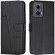 Чохол-книжка з застібкою UniCase Jet Cover для Motorola Moto G85 - Black - зображення 1
