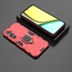 Чохол з підставкою Deexe Hybrid Case для Realme C65 - Red - зображення 4