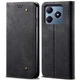 Чехол-книжка с кармашками UniCase Jeans Wallet для Realme C63 / C61 / Note 60x - Black - изображение 1